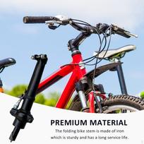 Reguliuojamas sulankstomas dviračio iškyša vairo montavimui, priedai, dviračių sportas 22.2mm black