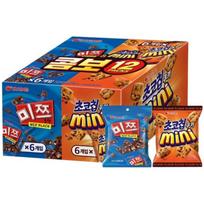 [Orion] Miz Black 6Pcs & Choco Chips Cookie 6Pcs Set Box blue