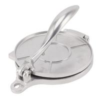 Tortilla Press Aluminum Alloy Manual Tortilla Maker Multifunctional Dough Press for Pizza Pie Patty Making 20cm sidabras