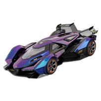 1/18 Lamborghini Vision Gran Turismo V12 GT Superautomobilio lydinio modelis su garsu ir šviesa, atitraukiamas, vaikams, kolekcionieriams, gimtadienio dovana violetinė