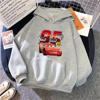 Automobiliai Žaibas Makvynas Hoodies Moterims Vintažinis Džasminas Kawaii Su Gobtuvu Puloverio Drabužiai Animaciniai Filmukai Megztinis Harajuku Estetiški Viršutiniai Drabužiai M gray