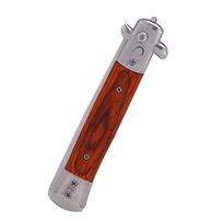 4 spalvų iššokantis spyruoklinis sulankstomas peilis, kišeninis šukos formos, skirtas plaukų formavimui su aliejumi Rosewood Handle gray
