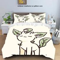 Pokemonų Animacinis Anime Patalynės Komplektas Kawaii Pikachu Gengar Eevee Charizard Antklodė Užvalkalas Pagalvės Užvalkalas Vaikų Lova Rinkinys Viengulis Karališkas Dydis EU Twin 135x200cm