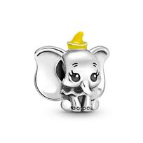 100% varinis Dumbo oro baliono pakabukas karoliukai Tinka Pandora originaliam apyrankės „pasidaryk pats“ papuošalų gamybai white