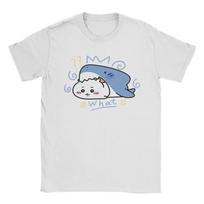 Chiikawa Balta Skraidanti Voverė T-shirt Vyriški Medvilniniai Viršutiniai Drabužiai Laisvalaikio Apvalia Kaklo Trumpomis Rankovėmis S gray