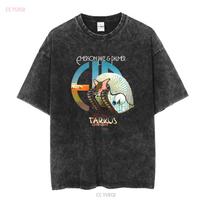 Tarkus ELP Emerson Lake and Palmer Juodi Dydis S 5XL Marškinėliai AC1625 ilgomis arba trumpomis rankovėmis vintažiniai Skalbti Unisex vyrams mada M black
