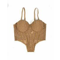Korsetai, madingi ir elegantiški moteriški drabužiai 38C/85 ruda