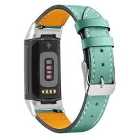 Klasikinė, skirta Fitbit Charge 5 4 3 2 Odinė apyrankė, keičiama sportinė moteriška apyrankė Correa, skirta Fitbit Charge 6 4 3 2 laikrodžio apyrankė For fitbit charge 2 blue