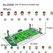 Futbolo Aikštės Statybiniai Blokiniai DIY Stalo Futbolo Lenta Statybinės Plytos Blokiniai Edukaciniai Žaislai Dovana Vaikui Garsūs Futbolo Žvaigždės