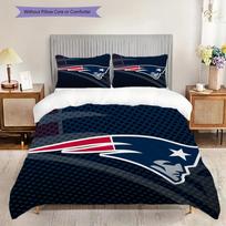Naujosios Anglijos Patriots rašto patalynės komplektas (antklodė ir užvalkalai) Namų dekoravimas Gimtadienio dovana (1 * antklodės užvalkalas + 2 * pagalvės užvalkalai, be šerdies) 155x200cm