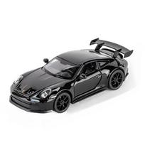 1/32 Porsche 911 GT3 RS Metalinis liejamas lenktyninio automobilio modelis Kolekcija Pomėgiams Dekoratyvūs smulkūs papuošalai Garsas Šviesa Žaislas Dovana Draugams juoda