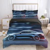 Automobiliai Transporto priemonės Patalynės komplektas Berniukų miegamojo dekoras Sportiniai automobiliai 3D spausdinimas Antklodės užvalkalų komplektas Vienvietis Twin Dvigulis Pilnas Queen King Suaugusiems 150*200cm 3pcs