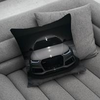 Sportinio automobilio A-AudiS RS Pagalvės užvalkalas Minkšti pagalvių dėklai Sodybos sofos dekoravimui Namų dekoracijos ir apsauga 40cmx40cm gray