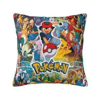 Individualus Pikachu Anime Žaidimo Pagalvės Užvalkalas 45x45cm Animacinis Manga Aksominis Modernus Pagalvės Užvalkalas 40cmx40cm