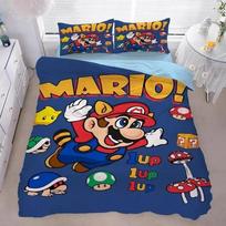 3D Anime Supers M-Mario Bros Spausdintas patalynės komplektas- Antklodės užvalkalas + Pagalvių užvalkalai2/3 vnt.Tinka vaikams ir suaugusiems Minkštas poliesteris AU Single(140*210cm)3pcs