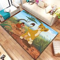 Fantazijos savanos tema kilimas – idealus vaikų kambariams, svetainei ir namų dekoravimui | Žavingas animacinis grindų kilimėlis kaip dovana 60*90cm