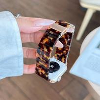 Moterų dervos apyrankė Apple Watch Ultra 3 2 49mm 11 10 42mm 46mm 44mm 45 40 41mm 38mm kilpos apyrankė Iwatch 9 8 7 SE 6 5 dirželiui 49mm 46mm 45mm 44mm gintaras