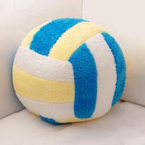 24cm Volleyball Stuffed Pillow Cushion Colored Plush Toy Balls Winter Soft Stuffed Plushies Sports Theme Gifts Boys Girls Favor Fun for All Ages blue
