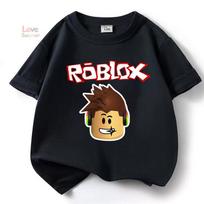Berniukų žaidimų vaikiški marškinėliai Sportiniai marškinėliai Roblox Vaikų animacinių filmukų unisex Trumpomis rankovėmis Laisvalaikio Gatvės Harajuku Drabužiai 120 white