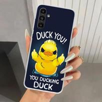 Juokingas mielas geltonas ančiukas Jūs telefono dėklas, skirtas Samsung Galaxy A17 A16 A37 A26 A36 A57 A56 A15 A25 A35 A55 A14 A24 A34 A54 A13 A23 A33 Samsung A06 white