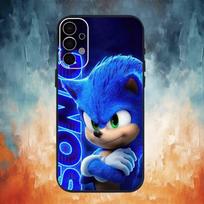 S-Sonic The H-Hedgehog Dėklas Telefonui Samsung S25,S24,S21,S22,S23,S30,Ultra,S20,Plus,Fe,Note,10,9,5G Juodas Dangtelis Samsung S21fe