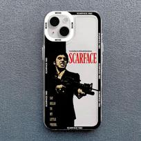 Klasikinio filmo S-Scarface telefono dėklas iPhone 17 16 15 11 12 14 13 Pro Max Mini X XS XR 7 Plus 16E Air Smūgiams atsparus dėklas Fundas iPhone 16 Pro Max white