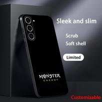 MonsterS sulčių gėrimo skonis E-energyS telefono dėklas Samsung Galaxy S25 S24 S23 S22 S21 S20 Plus Ultra Note20 minkštas juodas Galaxy S25+ gray
