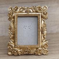 Pasidaryk pats vitrina Vintažinis paveikslo rėmelis Gali būti pastatytas Išskirtinis auksinis antikinis rėmelis 10cm mini dydis Baroko dekoratyvinis rėmelis beige