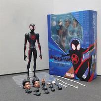 Gwen Shfiguartsspider Miles Morales Articulated PVC Veiksmo figūrėlės Su keičiamomis dalimis Kolekcionuojami žaislai Anime gerbėjams black