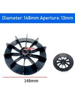Fan blade capacitor box Autus direct-connected air compressor accessories piston small air pump motor cooling fan 550W 750W 1100