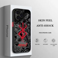Berserk Comics Anime Phone Case For iPhone 16 15 14 13 12 11 Mini Pro Max X XR XSMax 7 8 Plus Matte Transparent Back Cover iphone 12 Pro black