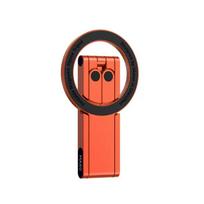 MA60 Sulankstomas magnetinis telefono trikojis 0,8 cm itin plonas dvipusis magnetinis telefono trikojis stalui, tiesioginei transliacijai, vlogams black