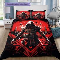 Auksinio Trikampio AC Simbolis Patalynės Antklodės Užvalkalų Rinkinys Minkštas Mikropluošto Audinys Assassin's Creed Serija Keli Raštai Patalynė Vaizdo Žaidimų Gerbėjams 135x200cm