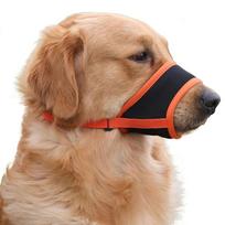 Reguliuojamas Anti Bark Bite tinklelio antsnukis šunims Naminių gyvūnų burnos antsnukis Sustabdyti graužimą šuniukams Nailoninis dirželis Šunų priedai Naminių gyvūnų produktai (Orange,S) oranžinė
