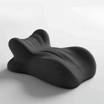Pagalvė iš atminties putų Ergonomiška atrama Kaklui Kojų atrama Skaitymui Telefono naudojimui Lova Sofa Pleišto formos Skausmo malšinimas Komfortas A juoda