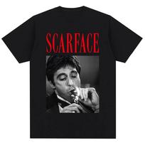 Filmo Gangsteris Scarface Al Pacino Marškinėliai Vyrams Moterims Mados Hip Hop Vintažiniai Marškinėliai Dydeli Medvilniniai Laisvalaikio Marškinėliai Streetwear S įvairiaspalvis