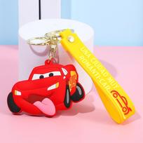 Disney Cars Žaibas Makvynas Mielas Animacinis Raktų Pakabukas Patvarus Automobilio Raktų Pakabukas Vakarėlio Dovana, Gimtadienio Dovana yellow