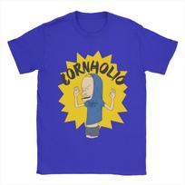 Mens The great Cornholio Beavis and Butthead T Shirt  100 Cotton Tops Novelty Short Sleeve Crew Neck Tees 4XL 5XL 6XL TShirt L yellow