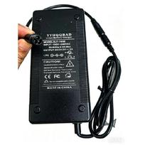 54.6V 3A Battery Charger For 48V 13S lithium battery Charger With Julet 3105 Connector AU black