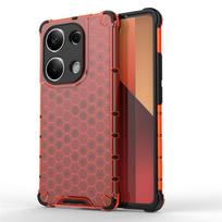 For Xiaomi Redmi Note 13 Pro 4G Case Xiaomi Redmi Note 13 Pro Plus Cover Armor PC Shockproof Silicon Protective Phone Back Cover Redmi Note13 ProPlus raudona