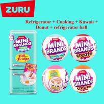 ZURU Mini Brands Maistas Užpildyk šaldytuvą 1 serija Plauset Brands Namų kapsulė Kūrimas pasidaryk pats Mini virtuvė MasterChef Maisto serija