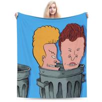 Beavis and Butthead Merch Antklodė Šilta Jauki Pūkuota Mesti Antklodės Svetainei 50x60 Colių Įvairių Dydžių Lovatiesė 80x120cm(31x47inch)