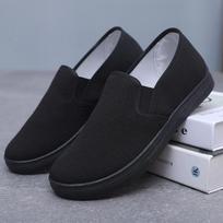 Moterims Madingi Didelio Dydžio Neslystantys Juodi Drobės Batai Studentams Mokyklai Pavasaris & Vasara Balti Įslystami Batai 35 black