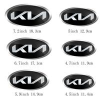 3D Metal Car Emblem Front Hood Trunk Badge Stickers Accessories For KIA Sportage GT Ceed Picanto Pegas Sorento Niro Soul Cerato fxrp50 11.4 CM sidabras