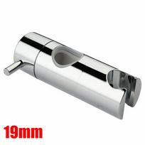 Dušo galvutės laikiklis 19-25mm reguliuojamas chromuotas bėgelio laikiklis 19mm gray