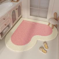 Širdies formos kilimai svetainei Dopamino spalvos miegamojo dekoras Kilimas Storas pliušinis svetainės grindų kilimėlis Purus minkštas rūbinės kilimėlis 40x40CM beige