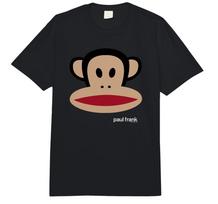 PAUL FRANK Beždžionė didelis veidas Juokingi Unisex marškinėliai XL beige