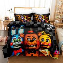 Teen Game F-Five N-Nights At F-Freddys duvet cover and pillowcase, double/queen soft and comfortable bedding set, gift 135x200cm