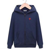 Japoniškas Streetwear džemperis su gobtuvu vyrams, moterims, poroms, sunkus vilnos megztinis, siuvinėta juoda širdis, ilgomis rankovėmis, oversized viršus S         1pcs tamsiai mėlyna spalva
