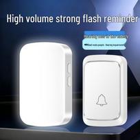 Wireless Seven-Color Flash Doorbell for Deaf and Elderly with Voice and Light Alert Single button